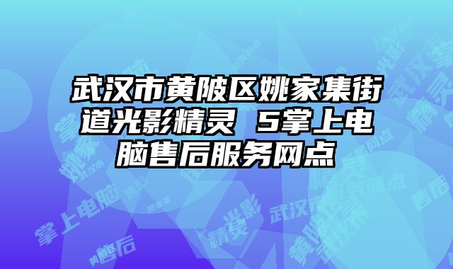 武漢市黃陂區姚家集街道光影精靈 5掌上電腦售后服務網點