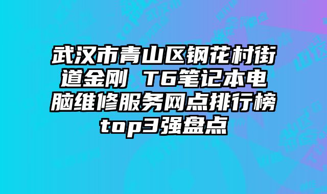 武漢市青山區(qū)鋼花村街道金剛 T6筆記本電腦維修服務(wù)網(wǎng)點(diǎn)排行榜top3強(qiáng)盤點(diǎn)