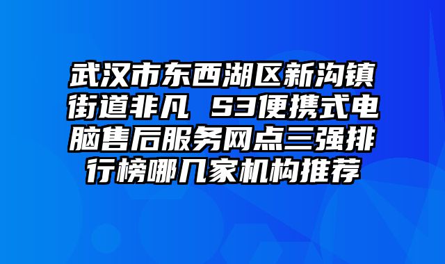 武漢市東西湖區新溝鎮街道非凡 S3便攜式電腦售后服務網點三強排行榜哪幾家機構推薦