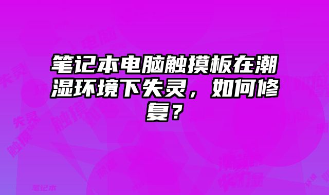 筆記本電腦觸摸板在潮濕環(huán)境下失靈，如何修復(fù)？
