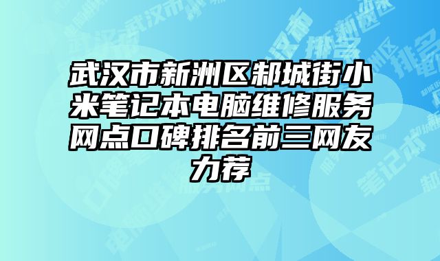 武漢市新洲區邾城街小米筆記本電腦維修服務網點口碑排名前三網友力薦