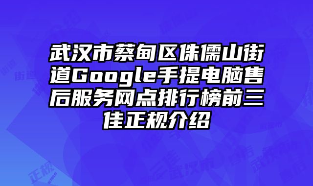 武漢市蔡甸區侏儒山街道Google手提電腦售后服務網點排行榜前三佳正規介紹