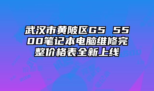 武漢市黃陂區(qū)G5 5500筆記本電腦維修完整價(jià)格表全新上線
