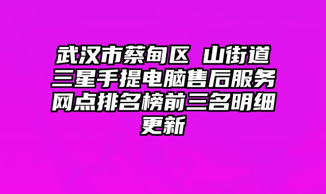 武漢市蔡甸區奓山街道三星手提電腦售后服務網點排名榜前三名明細更新