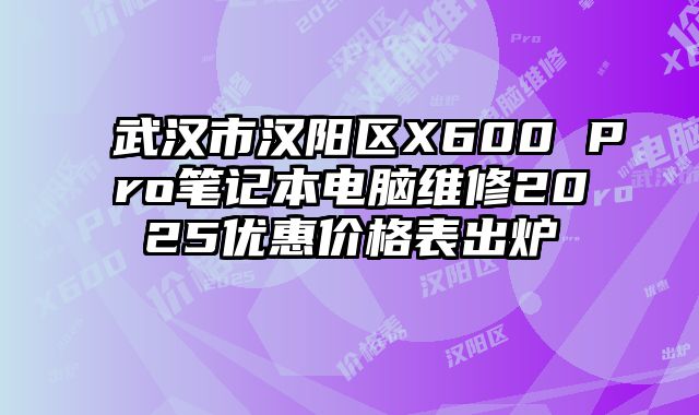 武漢市漢陽區X600 Pro筆記本電腦維修2025優惠價格表出爐
