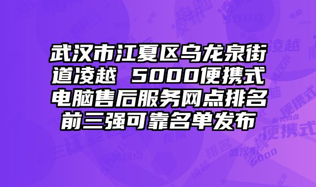武漢市江夏區(qū)烏龍泉街道凌越 5000便攜式電腦售后服務(wù)網(wǎng)點排名前三強可靠名單發(fā)布