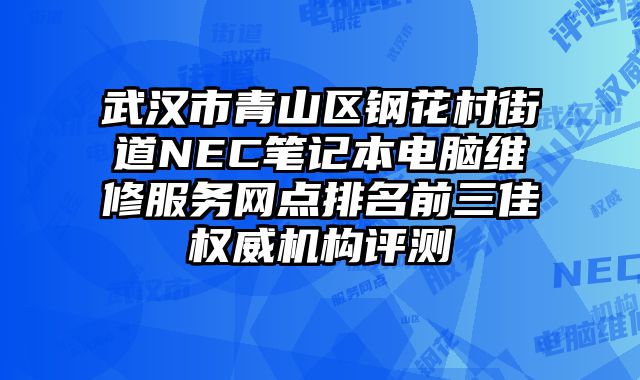 武漢市青山區(qū)鋼花村街道NEC筆記本電腦維修服務(wù)網(wǎng)點(diǎn)排名前三佳權(quán)威機(jī)構(gòu)評測
