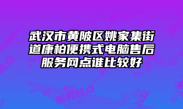武漢市黃陂區姚家集街道康柏便攜式電腦售后服務網點誰比較好