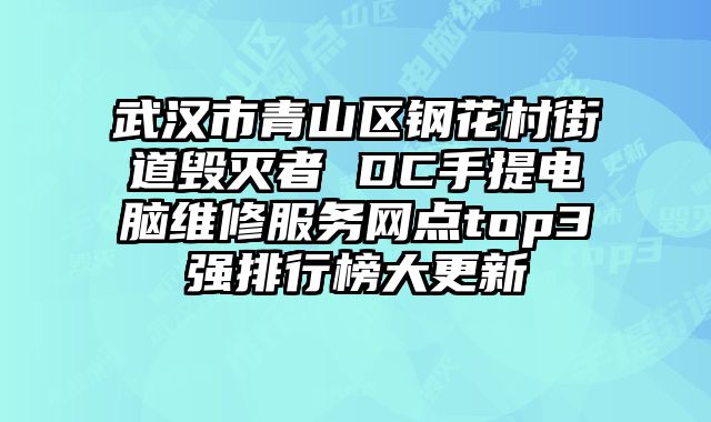 武漢市青山區鋼花村街道毀滅者 DC手提電腦維修服務網點top3強排行榜大更新