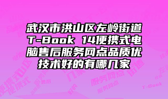 武漢市洪山區左嶺街道T-Book 14便攜式電腦售后服務網點品質優技術好的有哪幾家