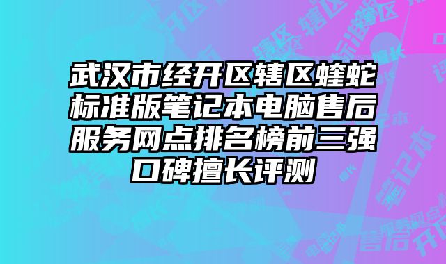 武漢市經(jīng)開(kāi)區(qū)轄區(qū)蝰蛇標(biāo)準(zhǔn)版筆記本電腦售后服務(wù)網(wǎng)點(diǎn)排名榜前三強(qiáng)口碑擅長(zhǎng)評(píng)測(cè)