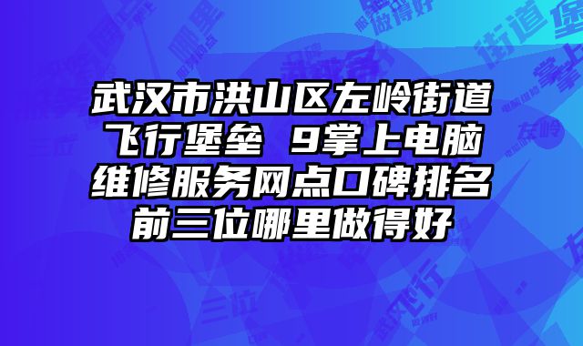 武漢市洪山區(qū)左嶺街道飛行堡壘 9掌上電腦維修服務(wù)網(wǎng)點口碑排名前三位哪里做得好