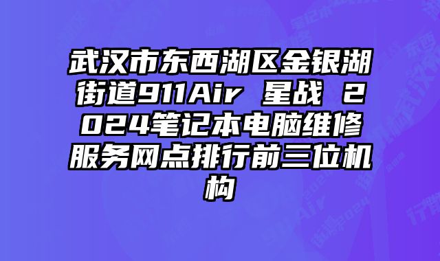 武漢市東西湖區金銀湖街道911Air 星戰 2024筆記本電腦維修服務網點排行前三位機構