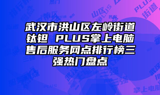 武漢市洪山區左嶺街道鈦鉭 PLUS掌上電腦售后服務網點排行榜三強熱門盤點