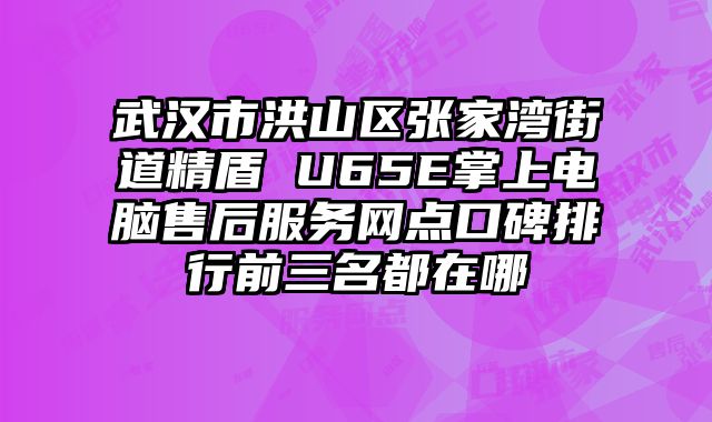 武漢市洪山區張家灣街道精盾 U65E掌上電腦售后服務網點口碑排行前三名都在哪