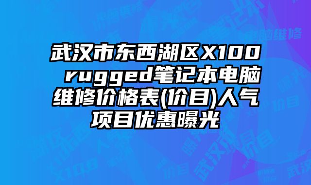 武漢市東西湖區(qū)X100 rugged筆記本電腦維修價(jià)格表(價(jià)目)人氣項(xiàng)目?jī)?yōu)惠曝光