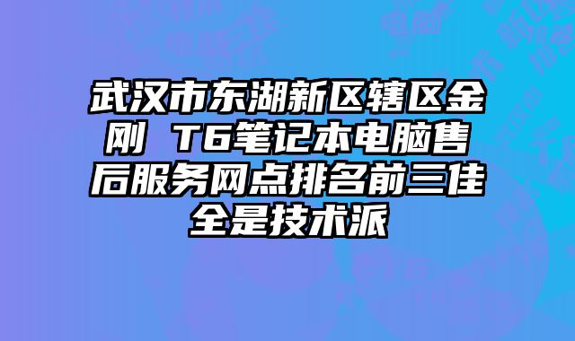 武漢市東湖新區(qū)轄區(qū)金剛 T6筆記本電腦售后服務(wù)網(wǎng)點(diǎn)排名前三佳全是技術(shù)派