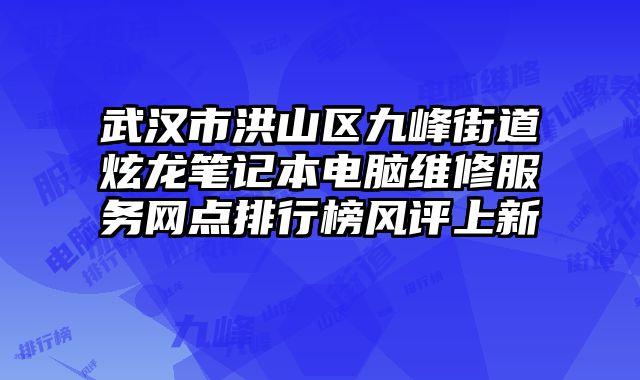 武漢市洪山區(qū)九峰街道炫龍筆記本電腦維修服務網(wǎng)點排行榜風評上新