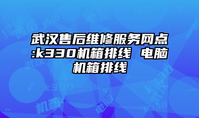 武漢售后維修服務網點:k330機箱排線 電腦機箱排線