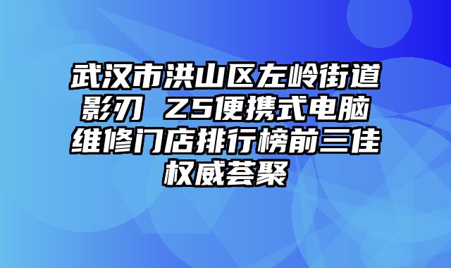 武漢市洪山區(qū)左嶺街道影刃 Z5便攜式電腦維修門店排行榜前三佳權(quán)威薈聚