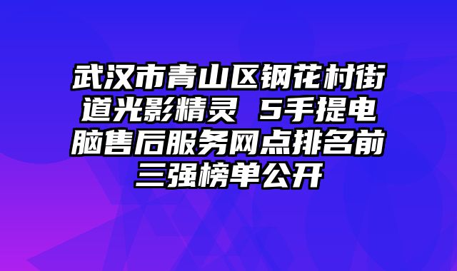 武漢市青山區(qū)鋼花村街道光影精靈 5手提電腦售后服務(wù)網(wǎng)點(diǎn)排名前三強(qiáng)榜單公開