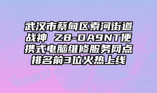 武漢市蔡甸區索河街道戰神 Z8-DA9NT便攜式電腦維修服務網點排名前3位火熱上線