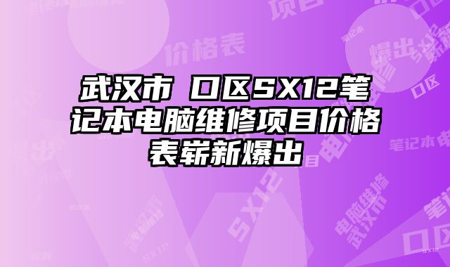 武漢市硚口區(qū)SX12筆記本電腦維修項(xiàng)目?jī)r(jià)格表嶄新爆出