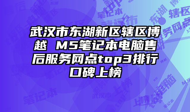 武漢市東湖新區轄區博越 M5筆記本電腦售后服務網點top3排行口碑上榜