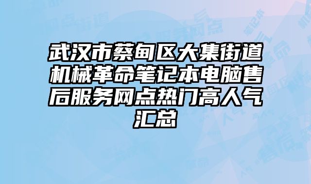 武漢市蔡甸區大集街道機械革命筆記本電腦售后服務網點熱門高人氣匯總