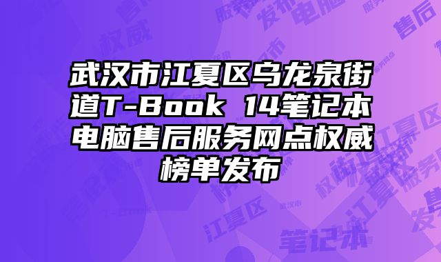 武漢市江夏區烏龍泉街道T-Book 14筆記本電腦售后服務網點權威榜單發布