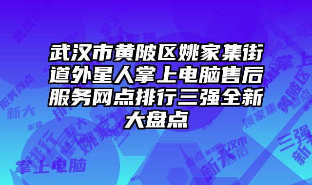 武漢市黃陂區(qū)姚家集街道外星人掌上電腦售后服務網點排行三強全新大盤點