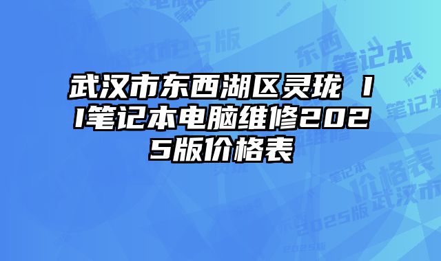 武漢市東西湖區(qū)靈瓏 II筆記本電腦維修2025版價(jià)格表
