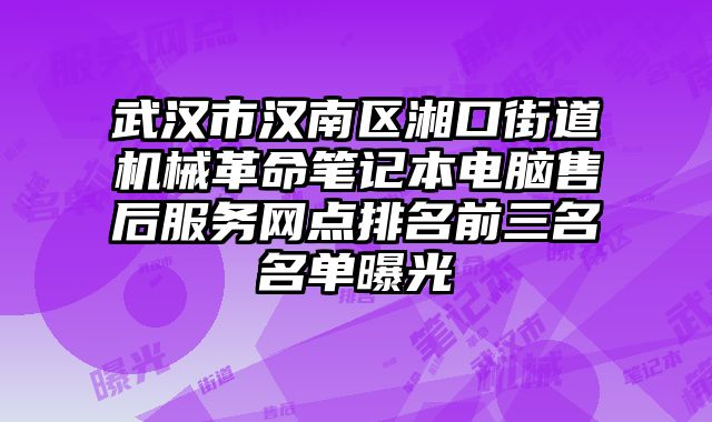 武漢市漢南區湘口街道機械革命筆記本電腦售后服務網點排名前三名名單曝光