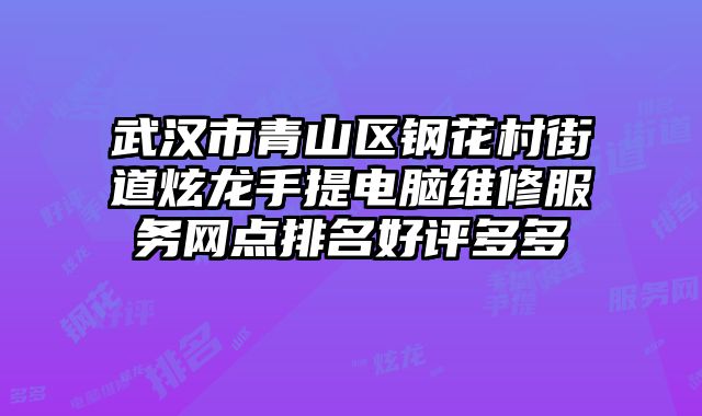武漢市青山區鋼花村街道炫龍手提電腦維修服務網點排名好評多多