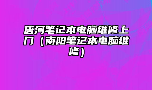 唐河筆記本電腦維修上門（南陽筆記本電腦維修）
