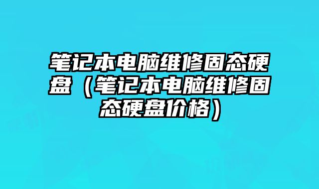 筆記本電腦維修固態(tài)硬盤（筆記本電腦維修固態(tài)硬盤價(jià)格）
