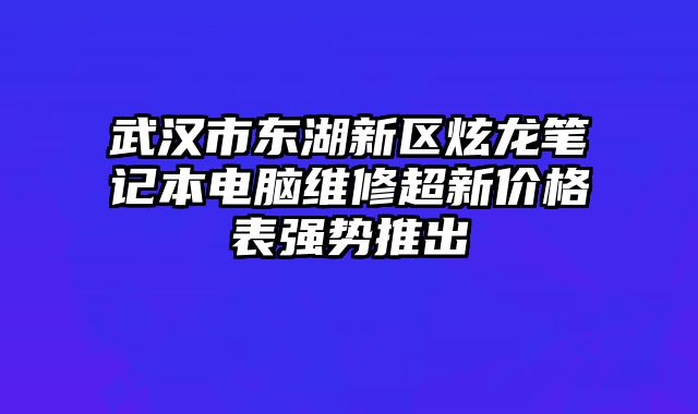武漢市東湖新區炫龍筆記本電腦維修超新價格表強勢推出