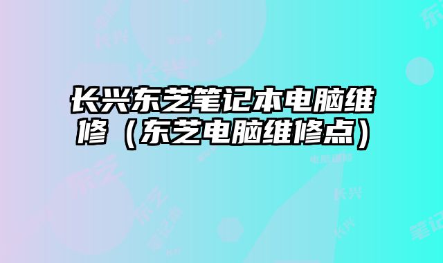 長興東芝筆記本電腦維修（東芝電腦維修點(diǎn)）