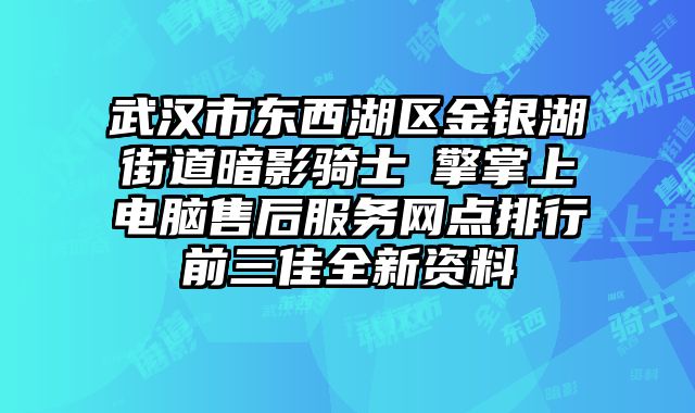 武漢市東西湖區金銀湖街道暗影騎士?擎掌上電腦售后服務網點排行前三佳全新資料