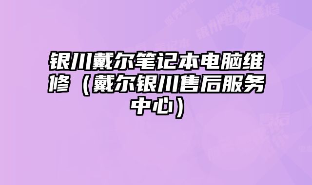 銀川戴爾筆記本電腦維修（戴爾銀川售后服務中心）
