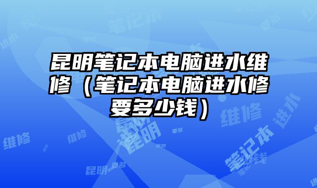 昆明筆記本電腦進水維修（筆記本電腦進水修要多少錢）