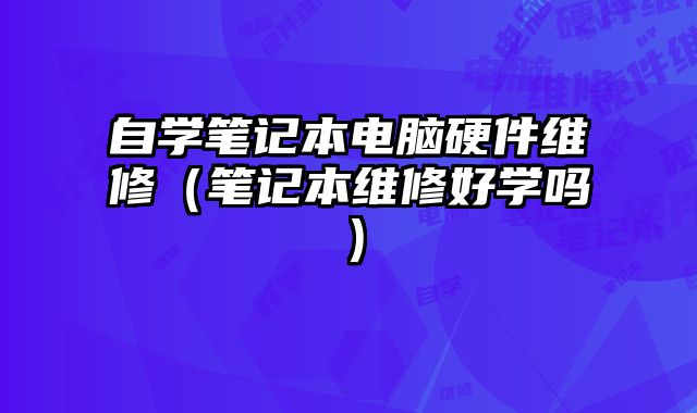 自學(xué)筆記本電腦硬件維修（筆記本維修好學(xué)嗎）