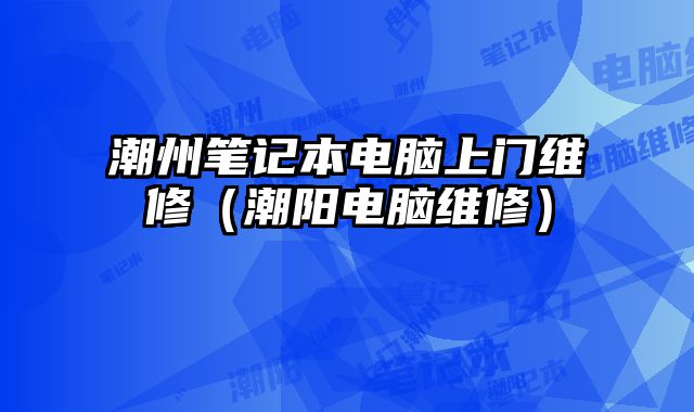 潮州筆記本電腦上門維修（潮陽電腦維修）