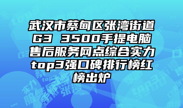 武漢市蔡甸區張灣街道G3 3500手提電腦售后服務網點綜合實力top3強口碑排行榜紅榜出爐
