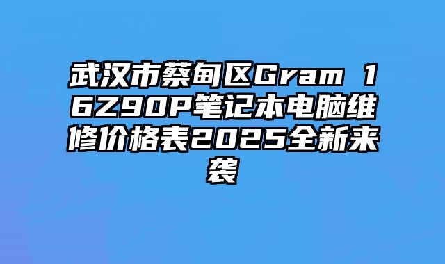 武漢市蔡甸區Gram 16Z90P筆記本電腦維修價格表2025全新來襲