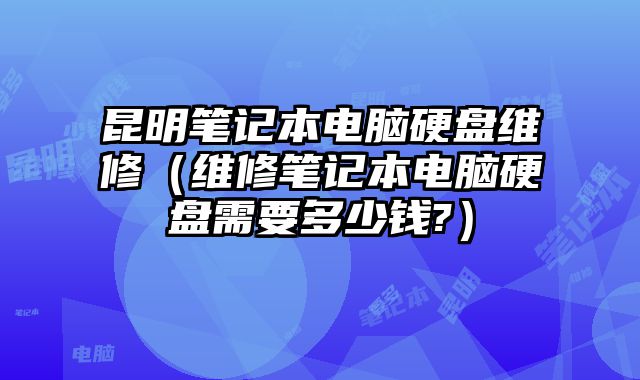 昆明筆記本電腦硬盤維修（維修筆記本電腦硬盤需要多少錢?）