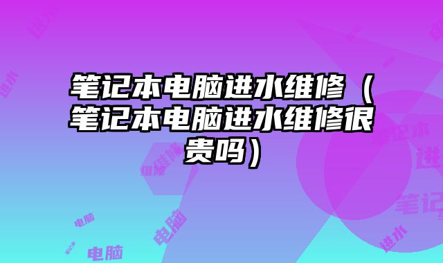 筆記本電腦進水維修（筆記本電腦進水維修很貴嗎）