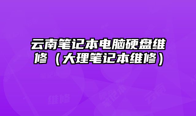 云南筆記本電腦硬盤(pán)維修（大理筆記本維修）