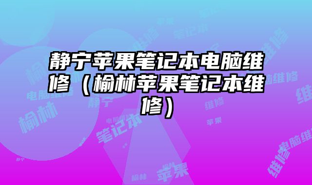 靜寧蘋果筆記本電腦維修（榆林蘋果筆記本維修）