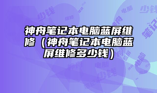 神舟筆記本電腦藍屏維修（神舟筆記本電腦藍屏維修多少錢）